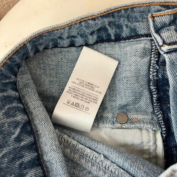 Hudson Jeans Women’s Sloane Fold Over Shorts High Waist Button Fly Distressed 24 - Picture 8 of 8